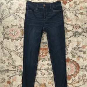 American Eagle Dark Wash High Rise Skinny Jeans